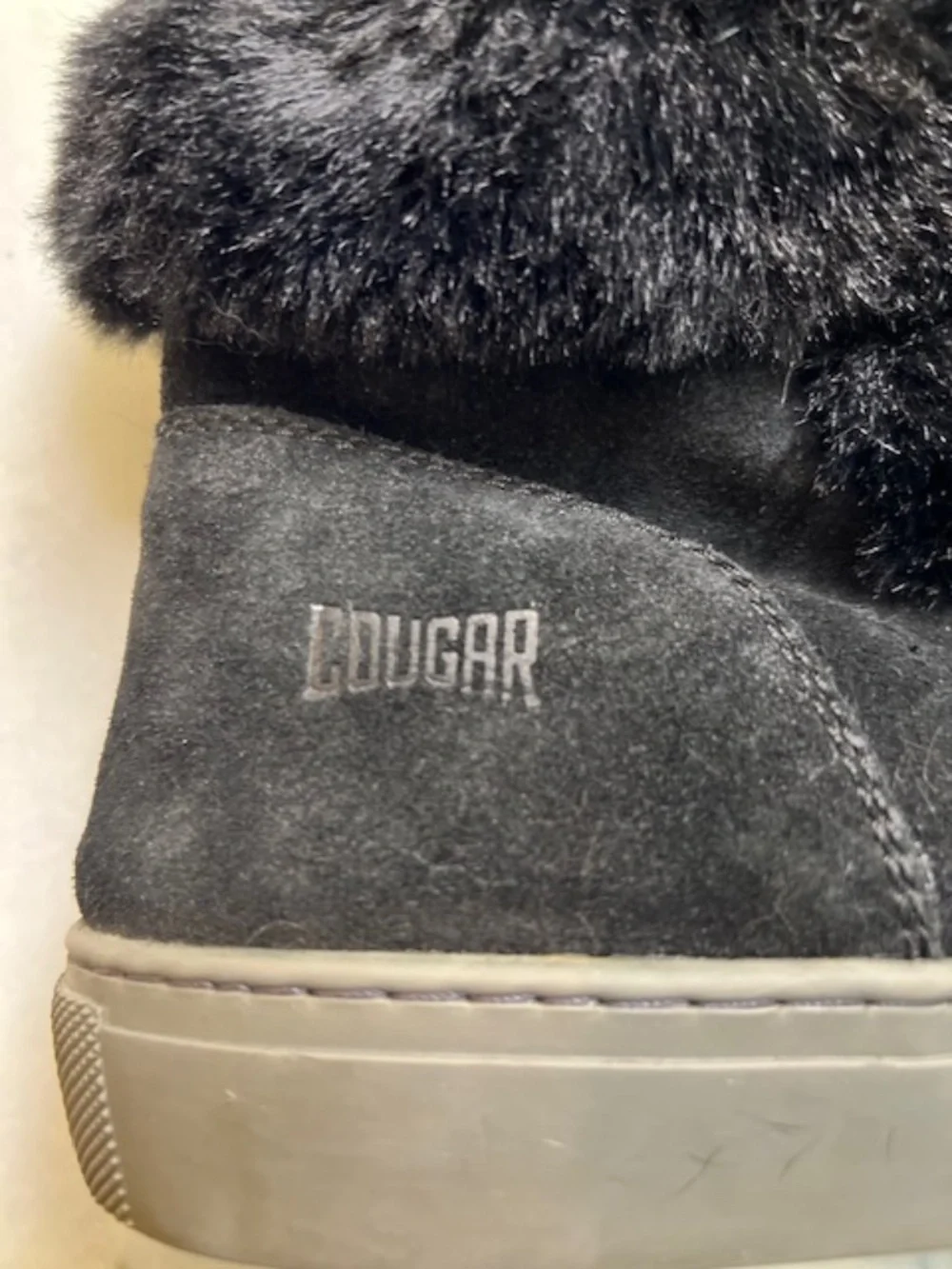 Cougar Waterproof Dasha Suade & Faux Fur Ankle Boots